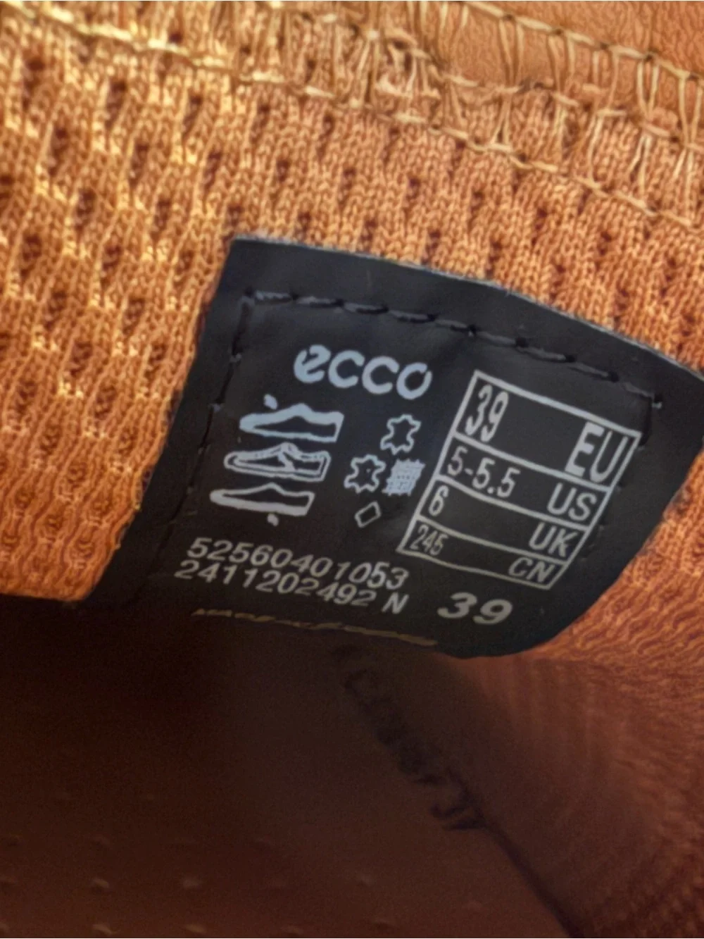 Ecco Men's Brown Leather Derby Dress Shoes UK 39 US 5-5.5